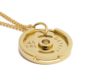gold weight plate necklace